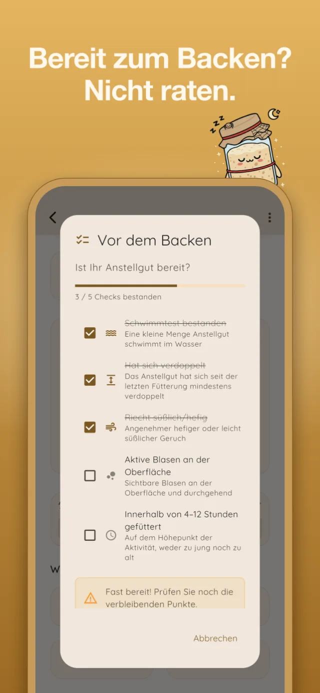 Fütterung in Sekunden erfassen.