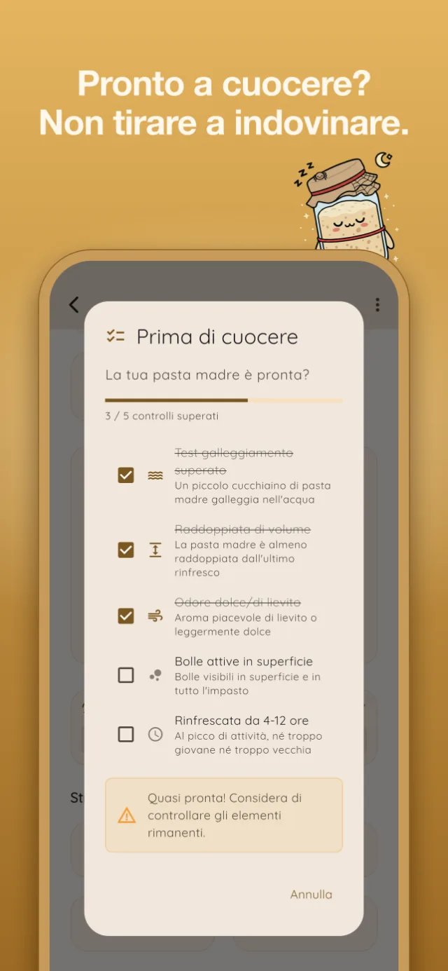 Registra un rinfresco in pochi secondi.